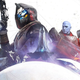Destiny 2 characters stand holding guns.